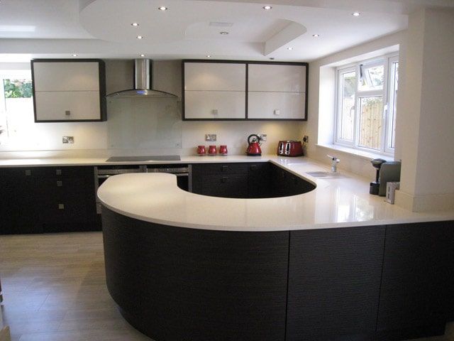 A stunning modern kitchen installed by Caws Carpentry.