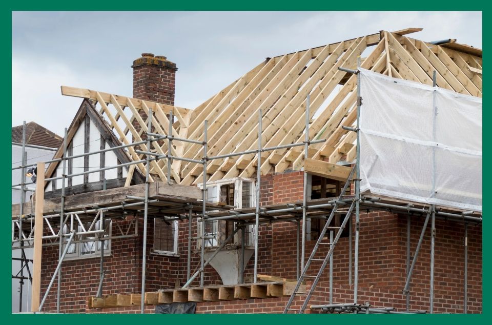 Brickwork and roof reconstruction by builders in Southampton.